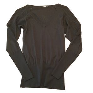 ELIE TAHARI Black Lace Sweater
